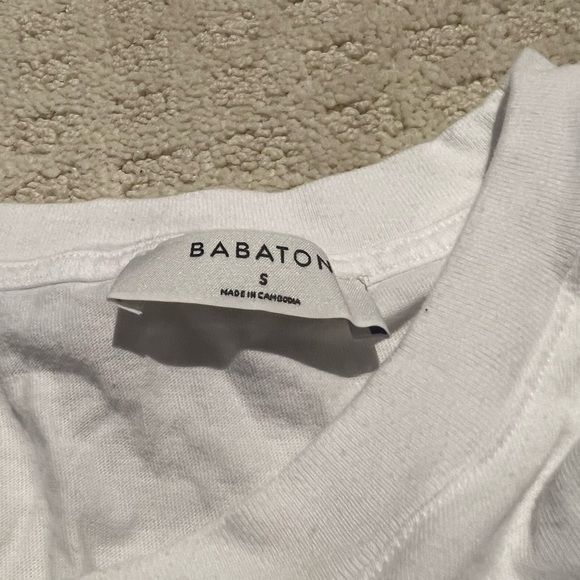 babaton shoulder pad white muscle tank - Picture 2 of 3